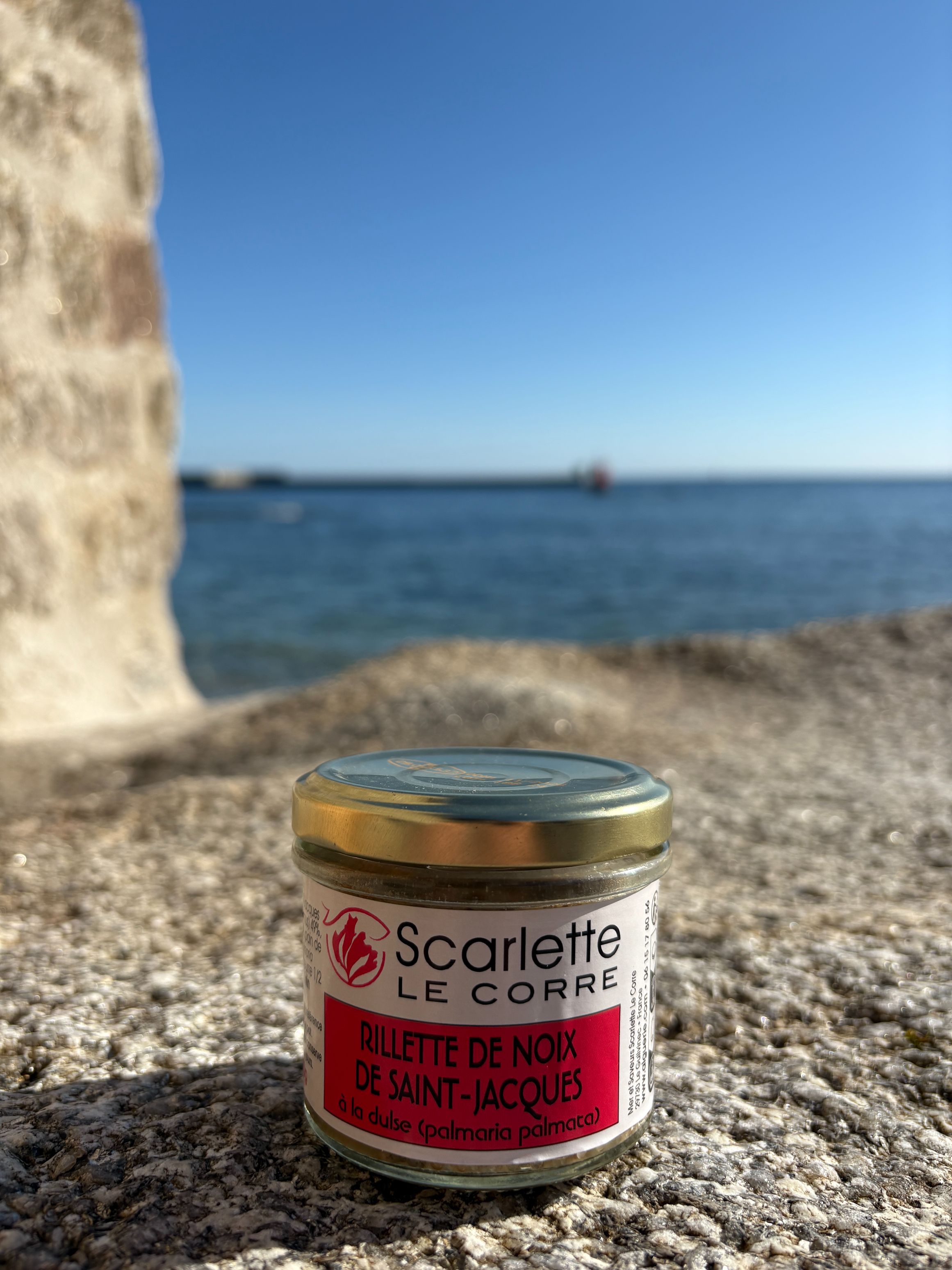 Rillettes de noix de Saint Jacques à la dulse  Verrine de 90g