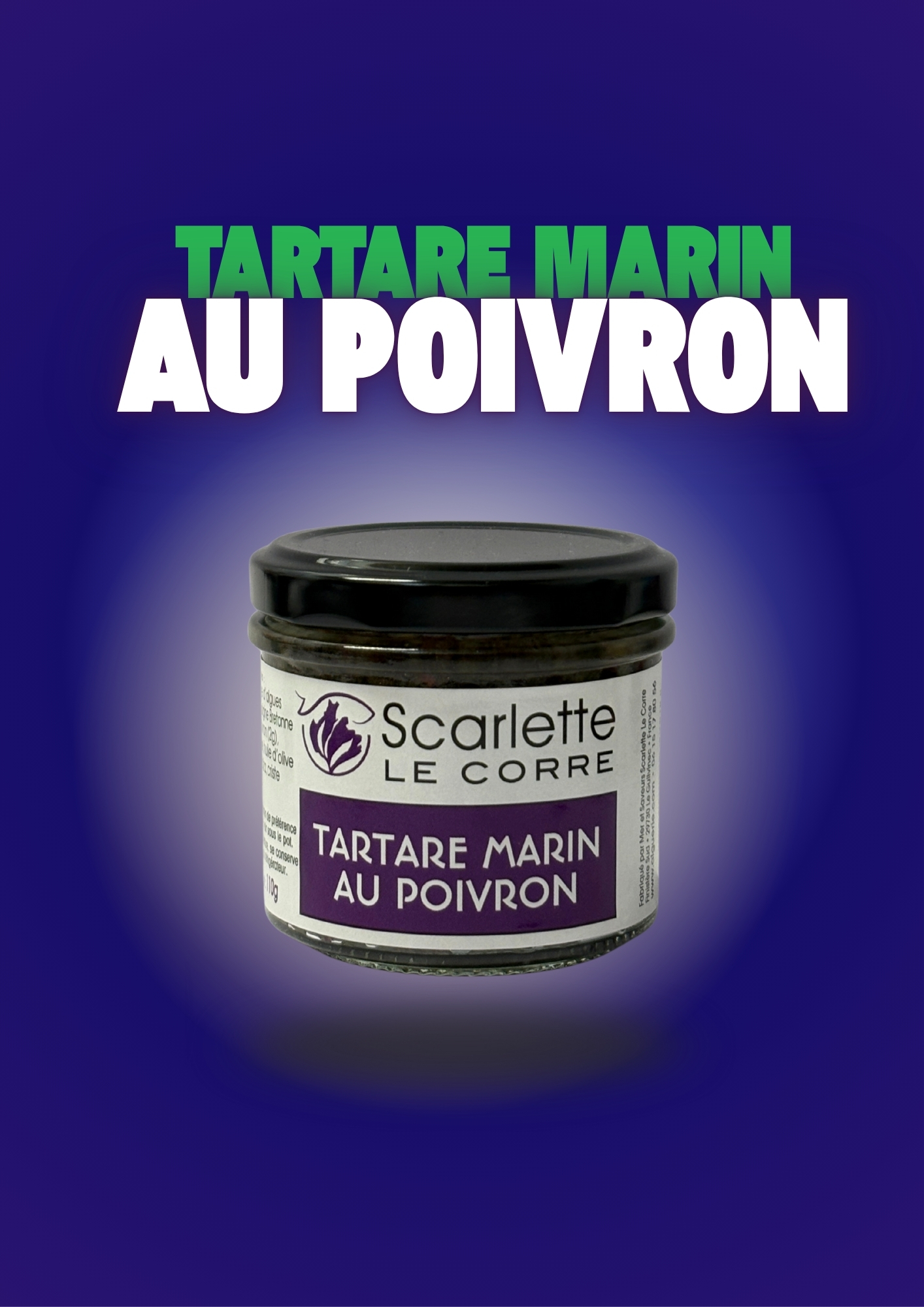 Tartare d'algues - poivron - verrine de 110g