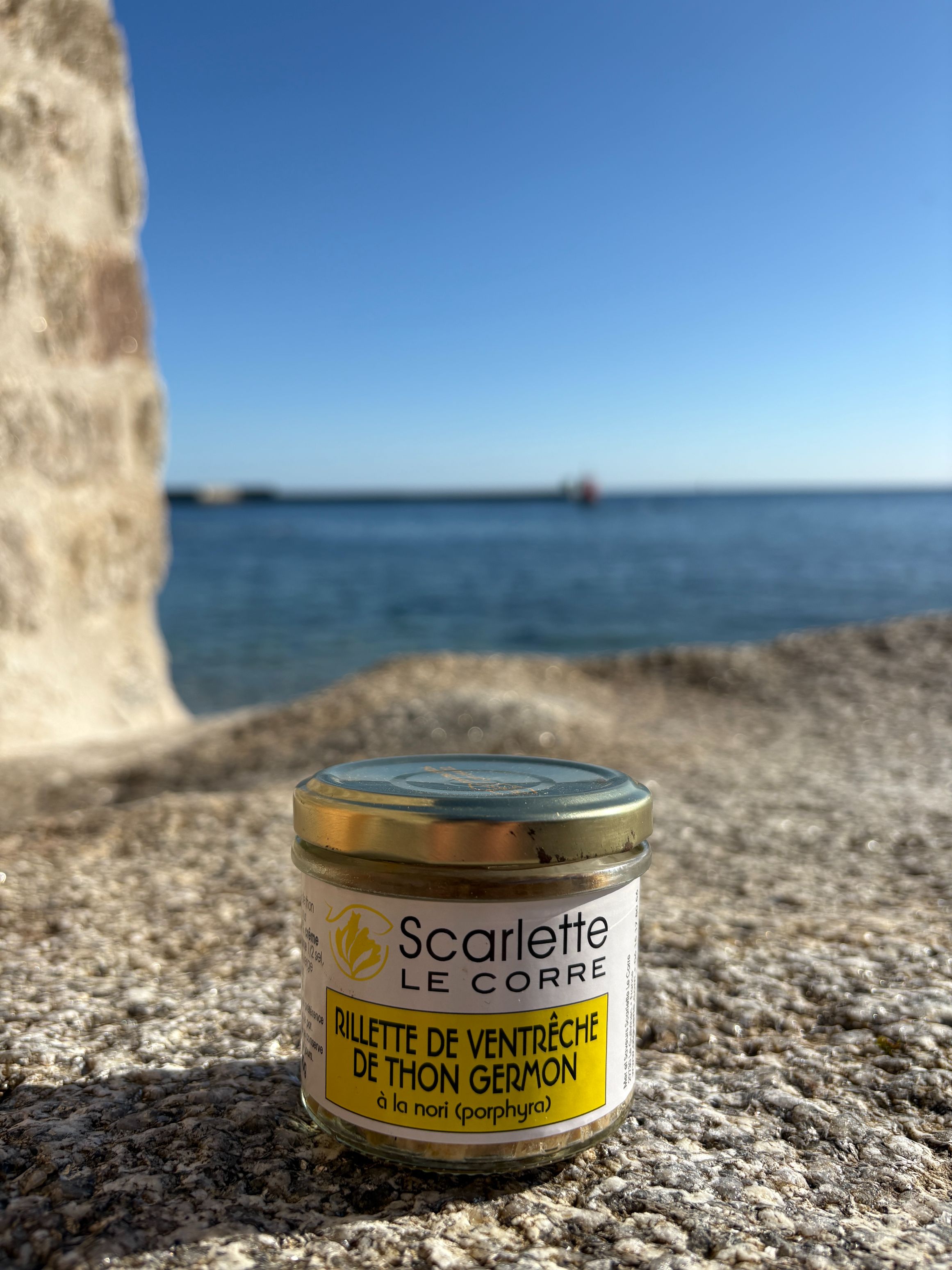 Rillettes de ventreche  de thon germon à la nori  Verrine de 90g