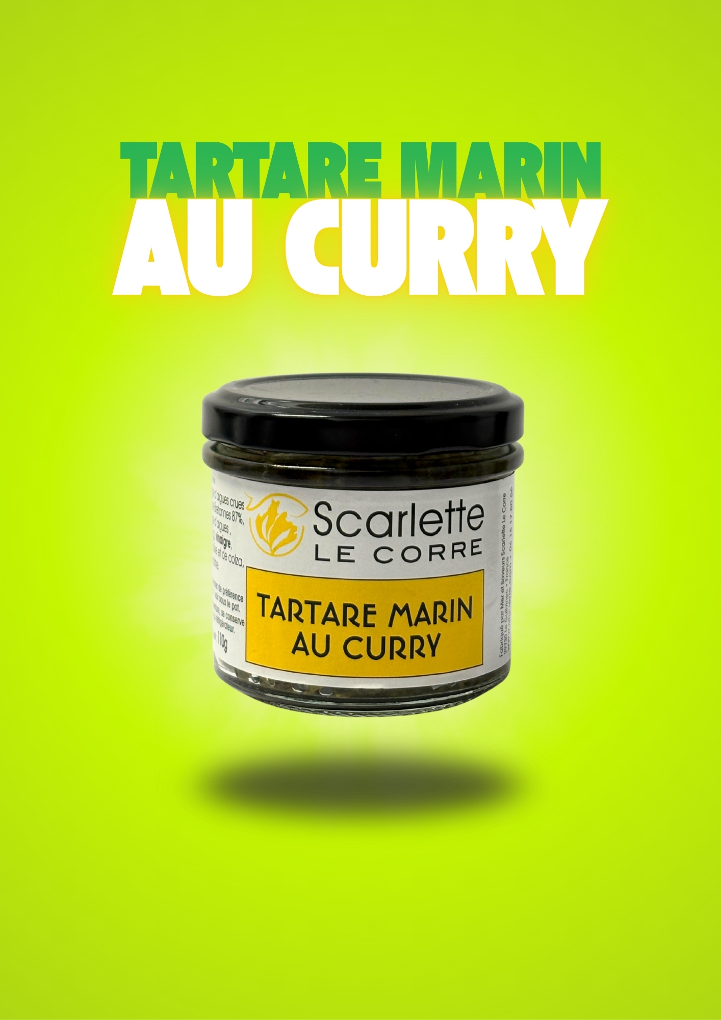 Tartare d'algues - curry - verrine de 110g